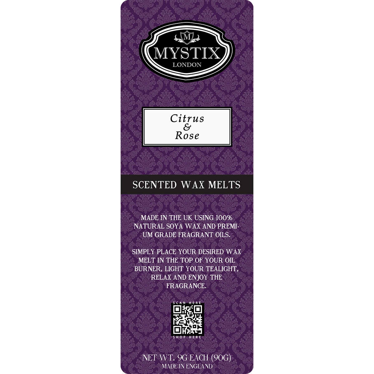 Citrus & Rose | Mystix Wax Melt