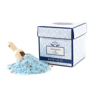 Lavender & Lime Essential Oil Bath Salts 350g