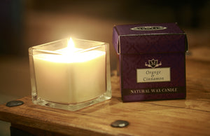 Orange & Cinnamon Scented Candle