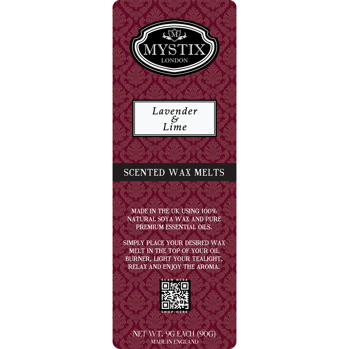 Lavender & Lime | Mystix Wax Melt
