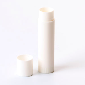 5ml Lip Balm Lipstick Twister With Push On Cap White