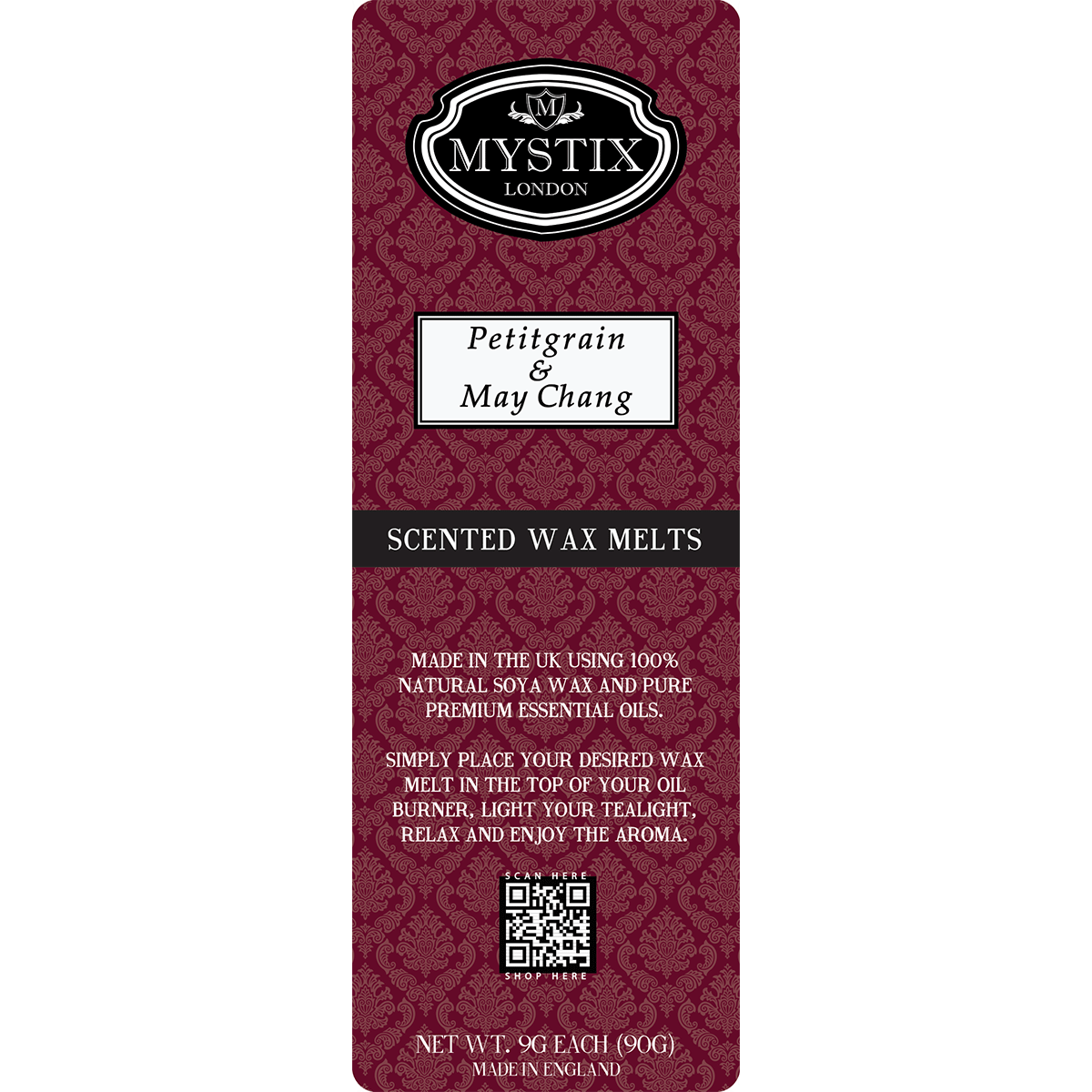 Petitgrain & May Chang | Mystix Wax Melt