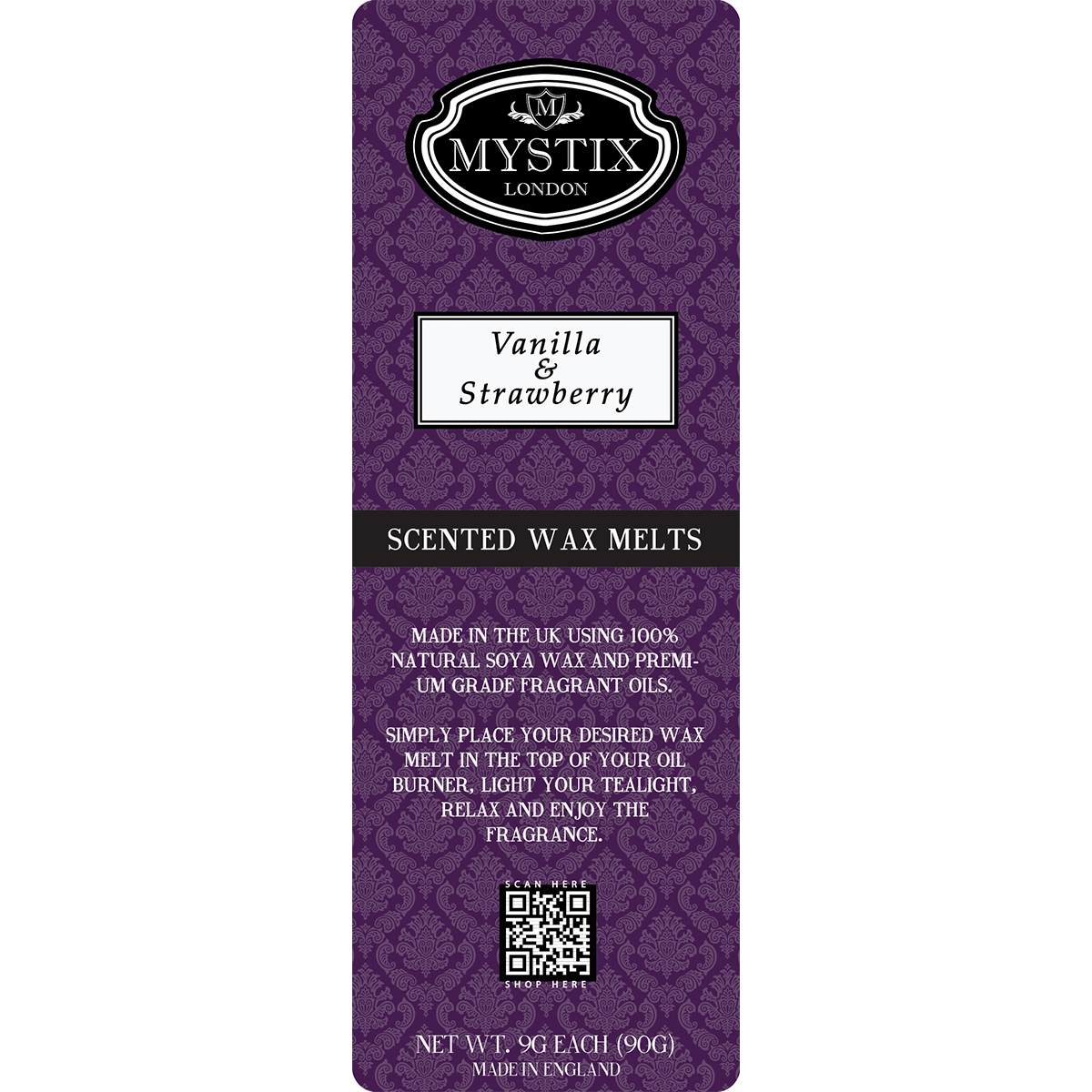 Vanilla & Strawberry | Mystix Wax Melt