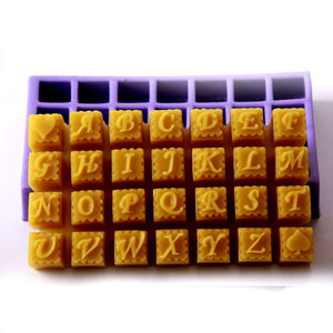 Alphabet Silicone Mould (28 Cavity)