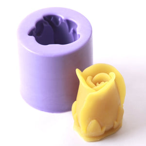 Deep Rose Bud Silicone Soap Mould
