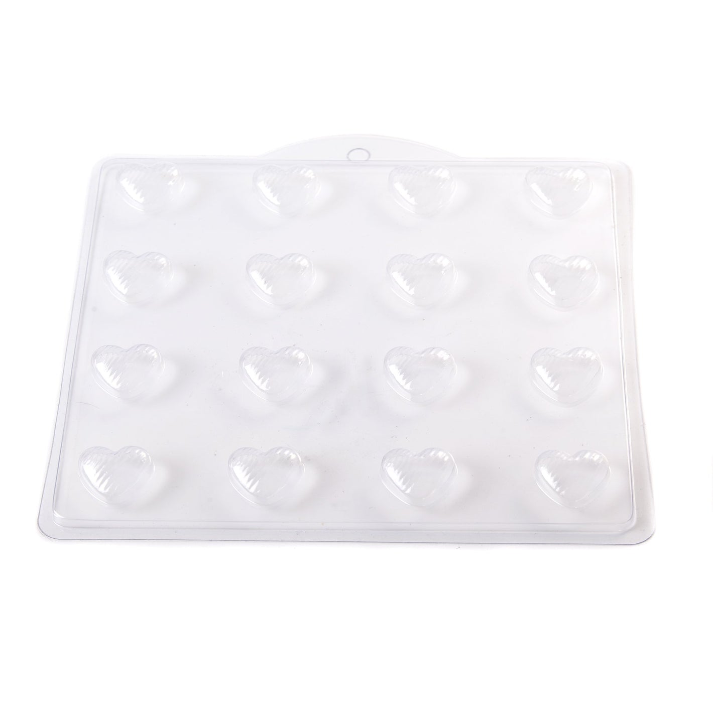 Striped Heart PVC Mould (16 Cavity)