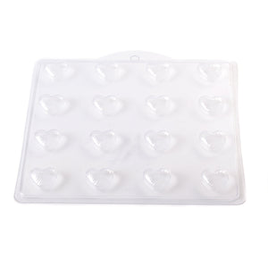 Striped Heart PVC Mould (16 Cavity)