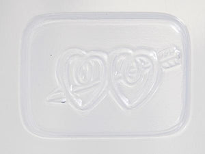 Wedding Favour Double Heart with Arrow PVC Mould (8 Cavity)